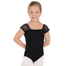 Load image into Gallery viewer, Eurotard Diamond Cap Sleeve Leotard Child