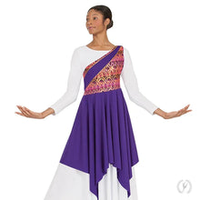 Load image into Gallery viewer, Eurotard Joyful Praise One Shoulder Tunic Adult Plus