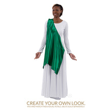 Load image into Gallery viewer, Eurotard Rose of Sharon Satin Single Shoulder Overlay Adult