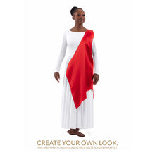 Load image into Gallery viewer, Eurotard Rose of Sharon Satin Single Shoulder Overlay Adult