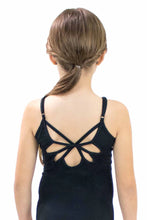 Load image into Gallery viewer, Basic Moves Microfiber Cami Leotard with Butterfly Back Girls'