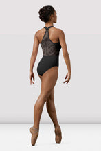 Load image into Gallery viewer, Mirella Watercolor Mesh Back Wide Strap Camisole Leotard Ladies
