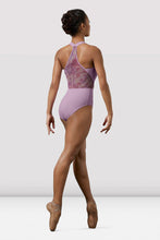 Load image into Gallery viewer, Mirella Watercolor Mesh Back Wide Strap Camisole Leotard Ladies