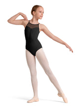 Load image into Gallery viewer, Mirella Halter Neck Keyhole Mesh Back Leotard Child M40002C