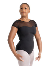 Load image into Gallery viewer, Capezio Mesh Yoke Short Sleeve Leotard Ladies