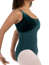 Load image into Gallery viewer, Capezio Velvet Forest Pine Leotard Adult