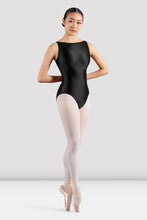 Load image into Gallery viewer, Mirella Boat Neckline Mesh Paneled Back Leotard Ladies