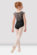 Load image into Gallery viewer, Mirella Mesh Back Cap Sleeve Leotard