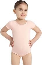 Load image into Gallery viewer, Capezio Short Sleeve Nylon Leotard Child