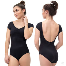 Load image into Gallery viewer, Eurotard Microfiber Pinch Front Cap Sleeve Leotard Adult