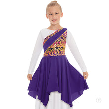 Load image into Gallery viewer, Eurotard Joyful Praise One Shoulder Tunic Child