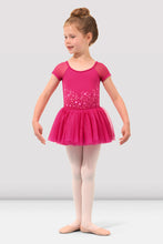 Load image into Gallery viewer, Bloch Dora Flower Cap Sleeve Tutu Leo Girls
