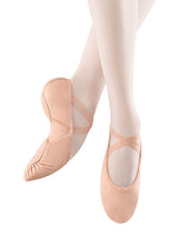 Load image into Gallery viewer, Bloch Polite II Leather Split Sole Pink Ballet Slipper Child