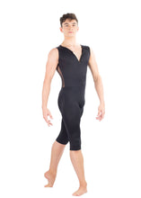 Load image into Gallery viewer, Ballet Rosa Aldo Printed Mesh Bk Zip Fr Biketard Men's