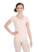 Load image into Gallery viewer, Capezio Short Sleeve Nylon Leotard Child