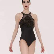 Load image into Gallery viewer, Wear Moi Elanor Black/Gold Leotard Ladies
