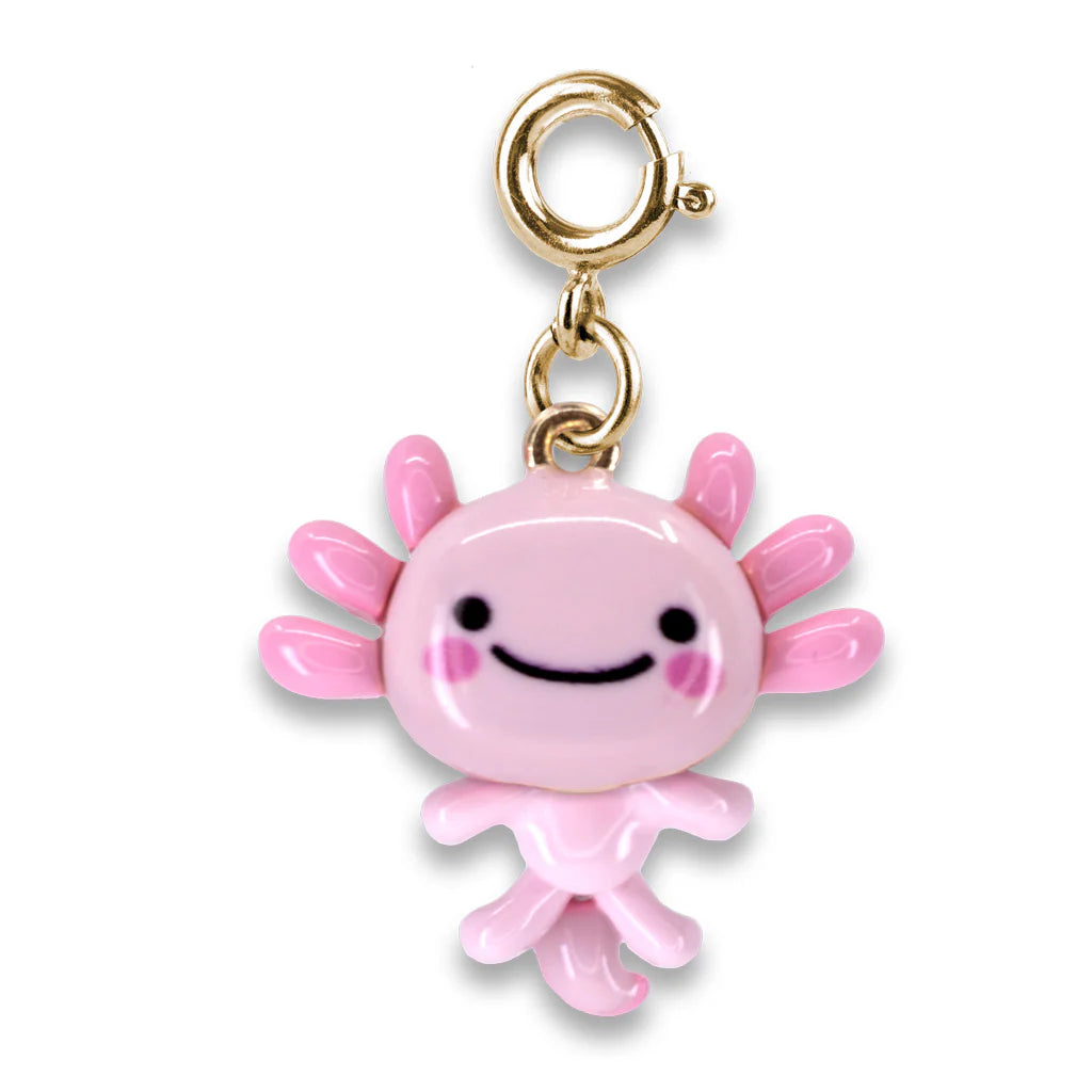 CHARM IT!  Gold Swivel Axolotl Charm