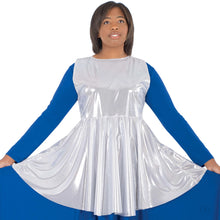 Load image into Gallery viewer, Eurotard Metallic Peplum Praise Tunic Adult
