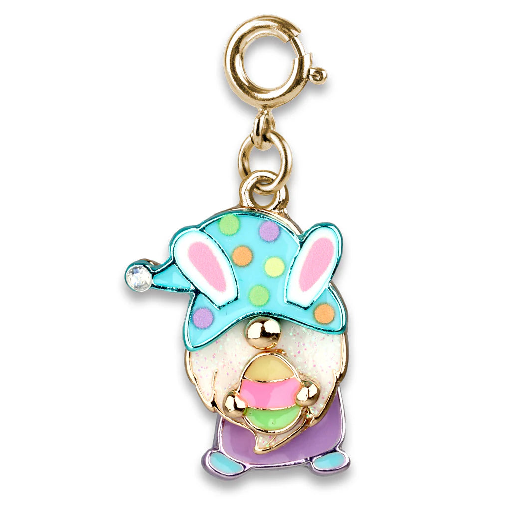 CHARM IT!  Gold Easter Gnome Charm