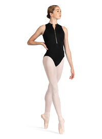 Mirella Zipper Front Princess Line Leotard Ladies