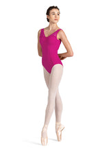 Load image into Gallery viewer, Mirella V Neck Scoop Back Tank Leotard Ladies
