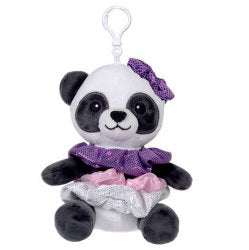 Dasha Designs Scrunch Bunch Panda Bag Tag
