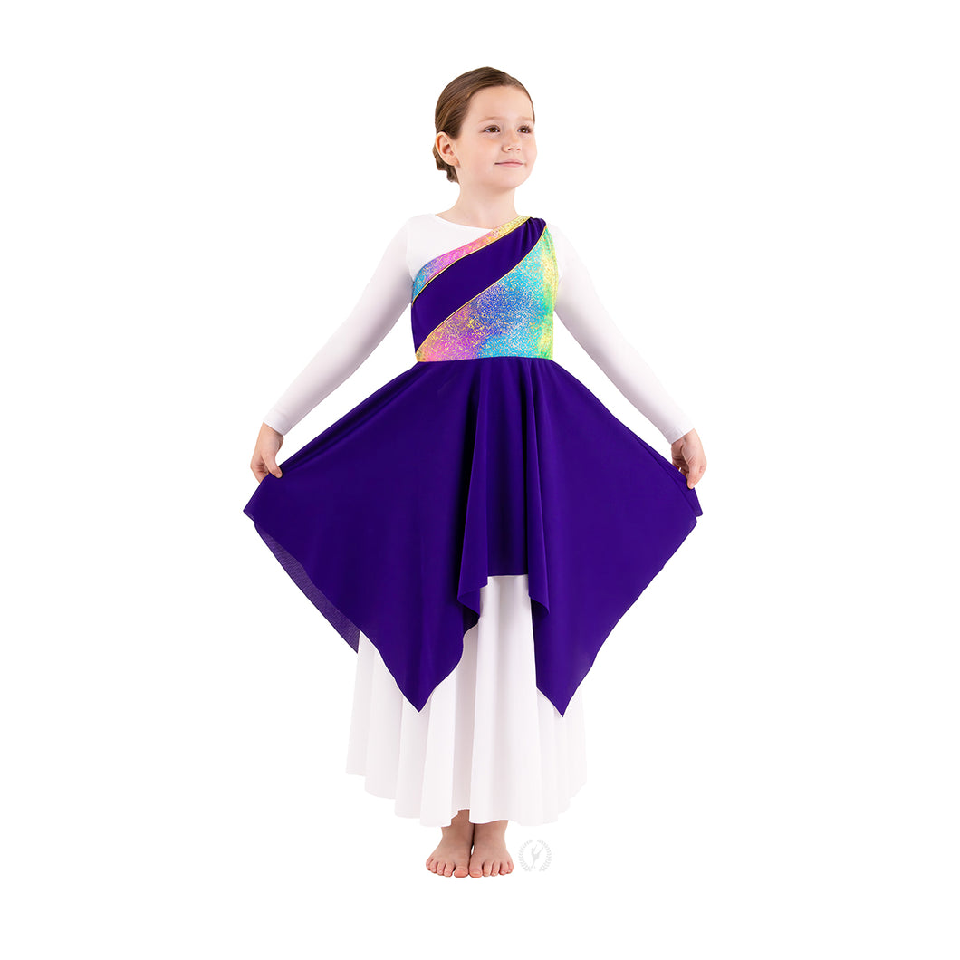 Eurotard Rainbow Asymmetrical Tunic Child