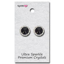 Load image into Gallery viewer, Thank You Very Much 15 MM Center Stone Clip Earrings
