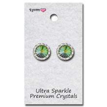 Load image into Gallery viewer, Thank You Very Much 15 MM Center Stone Post Earrings
