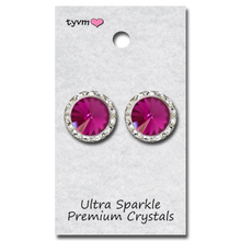 Load image into Gallery viewer, Thank You Very Much 15 MM Center Stone Post Earrings
