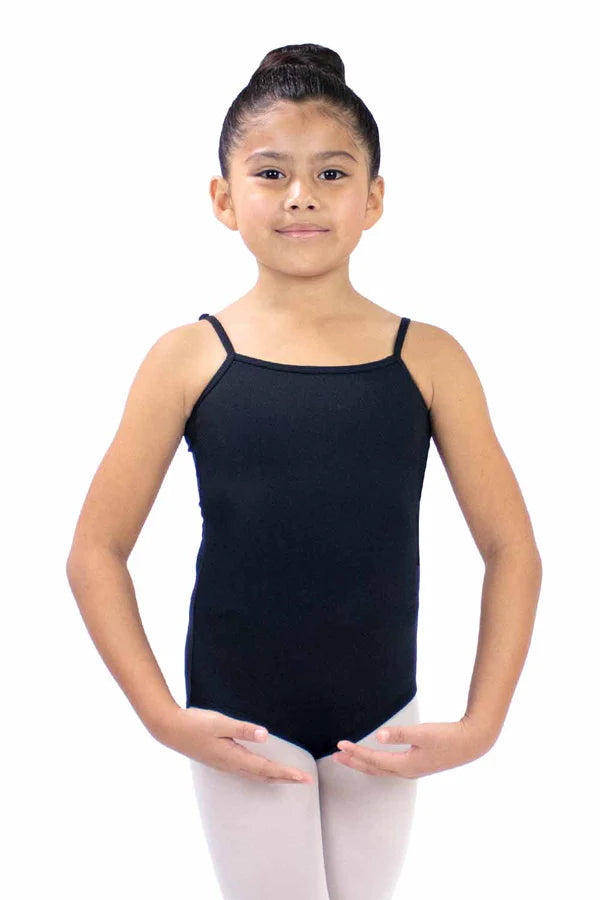 Basic Moves Microfiber Double X-Back Cami Leotard Girls'