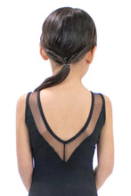 Load image into Gallery viewer, Basic Moves Microfiber Mesh Insert Boat Neck Leotard Girls
