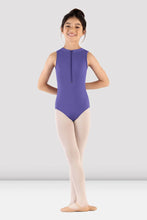Load image into Gallery viewer, Mirella Front Zip High Neck Child Leotard-MIM495C
