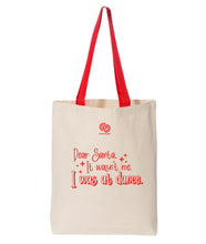 Load image into Gallery viewer, Covet Dear Santa Tote Bag
