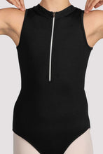 Load image into Gallery viewer, Mirella Zip Front Mock Neck Tank Leotard Child
