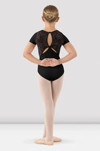 Load image into Gallery viewer, Bloch Mesh Detail Back Short Sleeve Leotard Child
