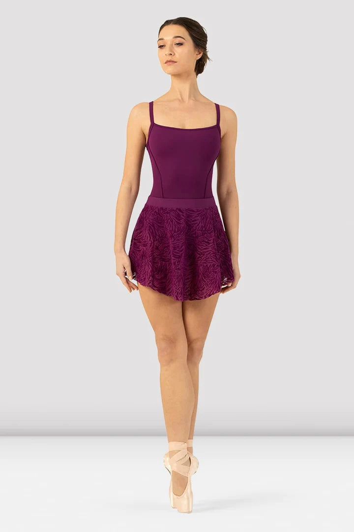 Bloch Parisa Flocked Pull On Skirt
