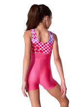 Load image into Gallery viewer, Capezio Checked Checkboard Biketard Child
