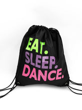 Load image into Gallery viewer, Capezio Eat. Sleep. Dance. Drawstring Bag

