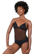 Load image into Gallery viewer, Capezio Plunge Neck Mesh Midriff Leotard Adult
