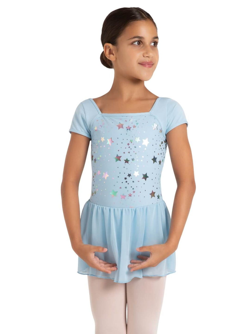 Capezio Star Struck Stellar Short Sleeve Dress- Girls