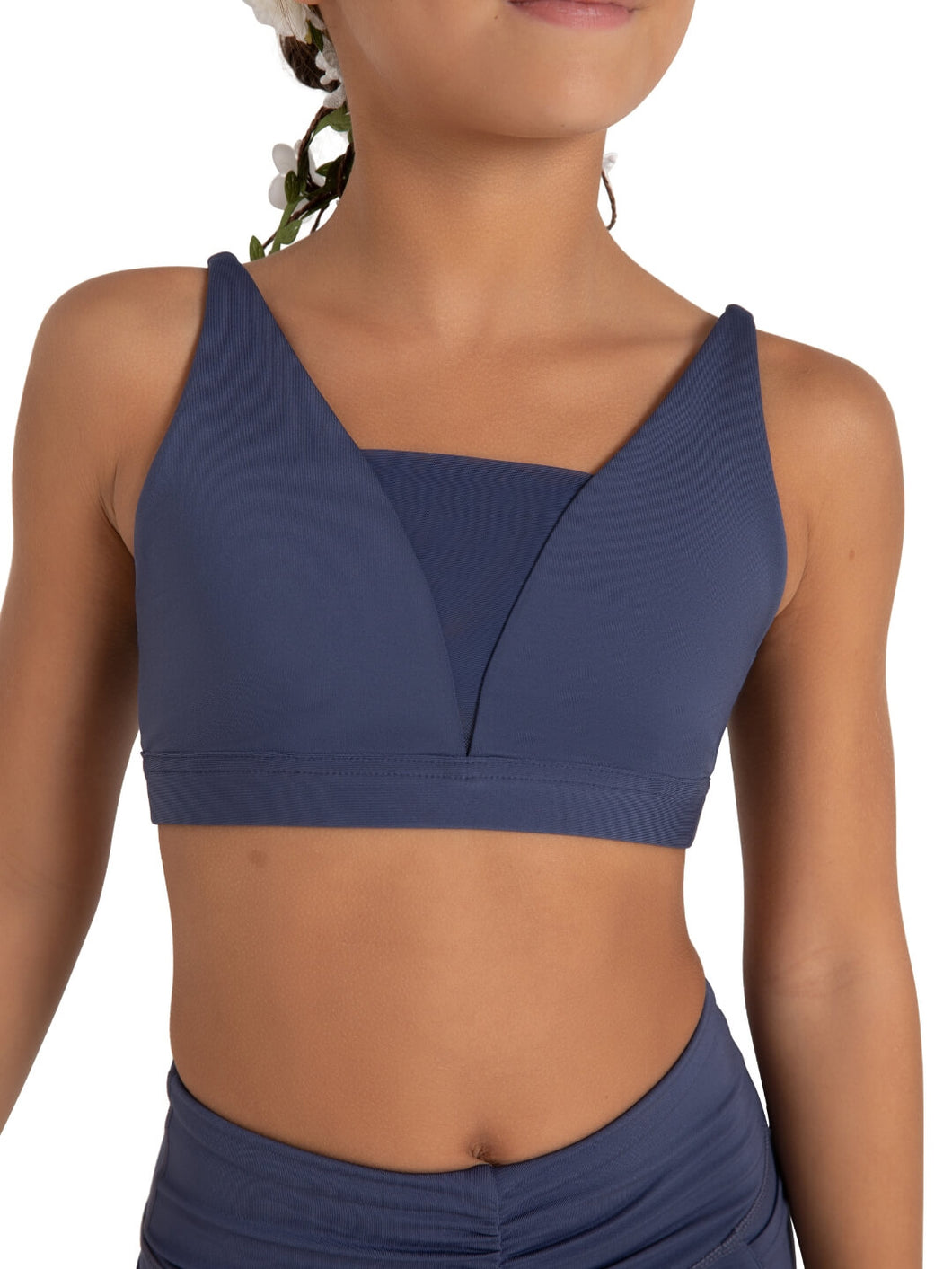 Capezio Wildflower Iris Mesh Bra Top Child