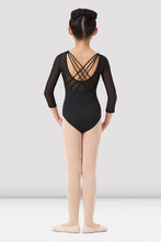 Load image into Gallery viewer, Mirella Strappy Back 3/4 Sleeve Leotard Child
