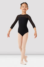 Load image into Gallery viewer, Mirella Strappy Back 3/4 Sleeve Leotard Child
