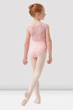 Load image into Gallery viewer, Mirella Mesh Back Cap Sleeve Leotard
