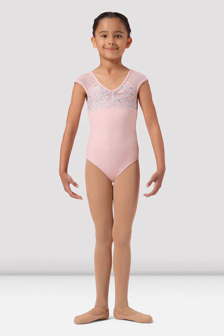 Mirella Floral Cap Sleeve Leotard Child