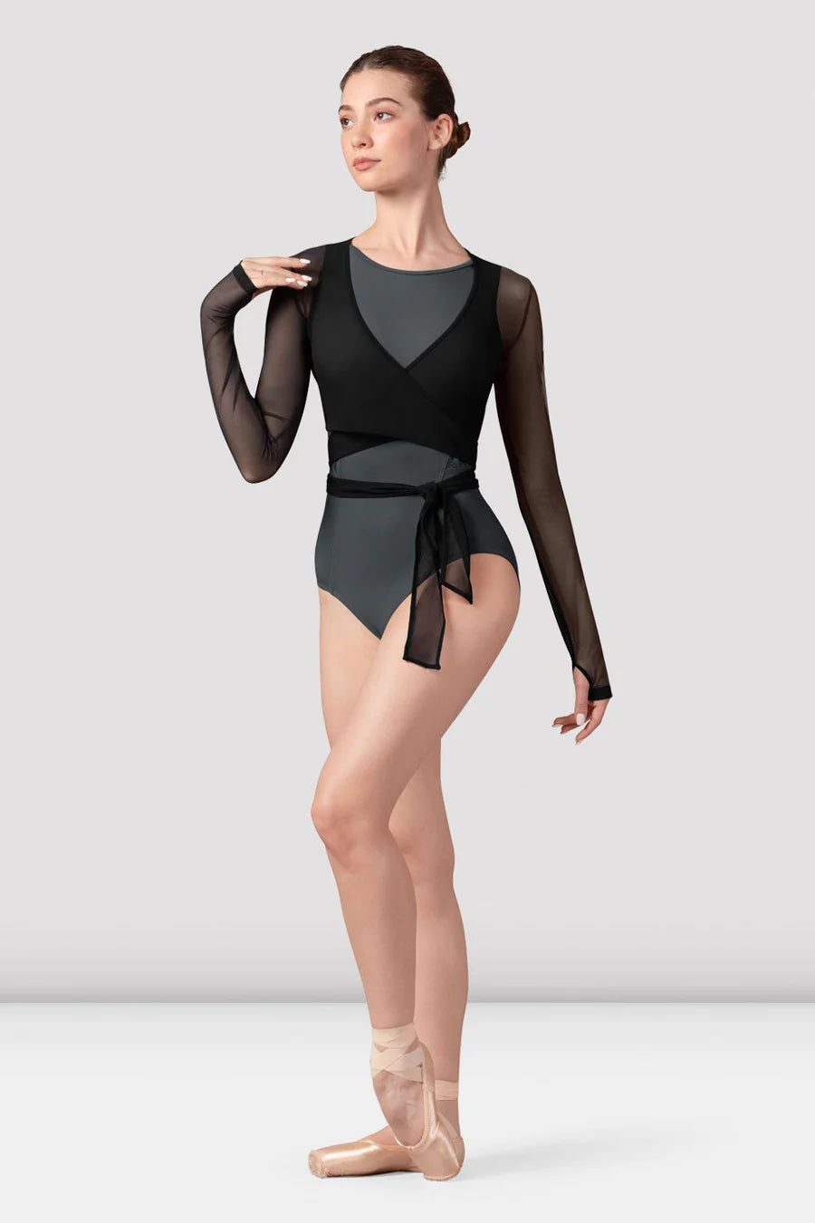 Bloch Bethan Mesh Wrap Top Adult