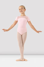 Load image into Gallery viewer, Bloch Mesh Detail Back Short Sleeve Leotard Child
