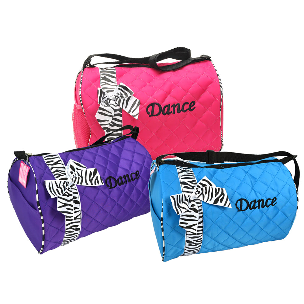 Thank You Very Much Zebra Ribbon Duffel