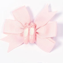 Load image into Gallery viewer, Dasha Pinwheel Bow with Ballet Shoes

